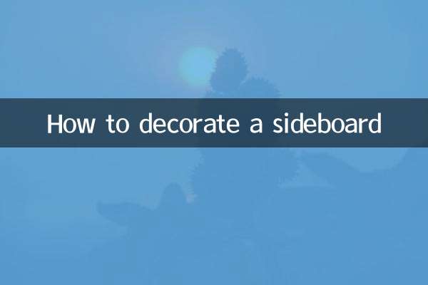 Comment décorer un buffet