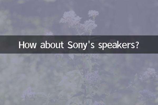 ¿Qué tal los parlantes de Sony?