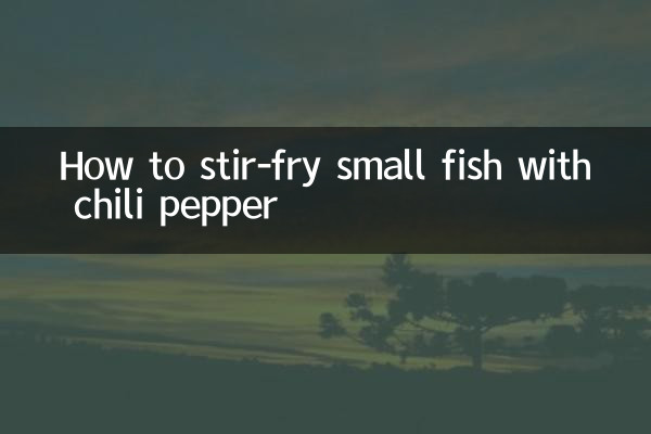 Come soffriggere i pesciolini al peperoncino