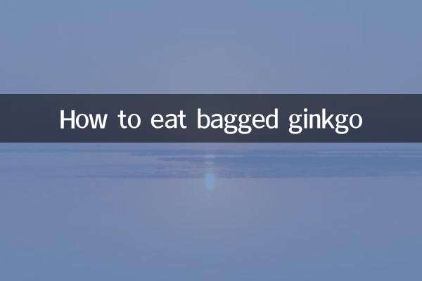 Como comer ginkgo ensacado