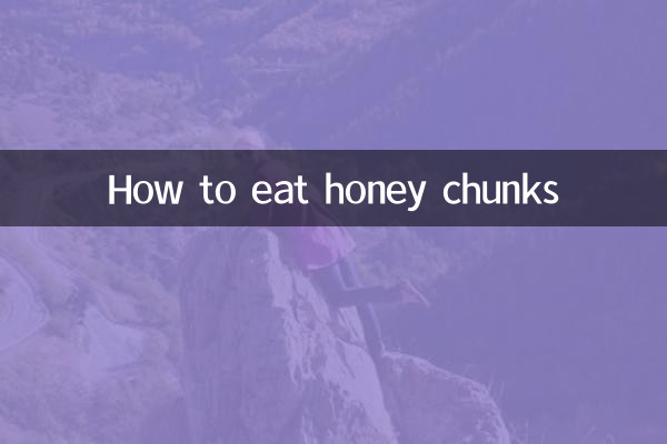 Cómo comer trozos de miel