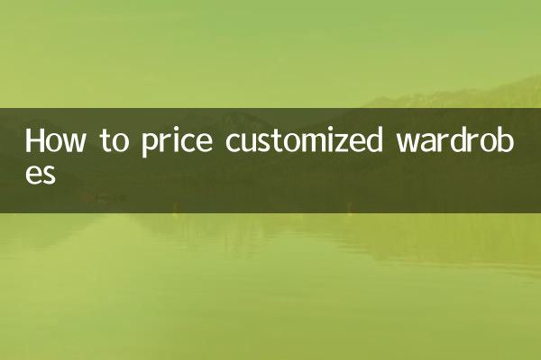 Comment tarifer des armoires personnalisées