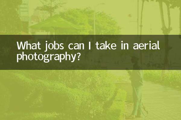 Quali lavori posso svolgere nella fotografia aerea?