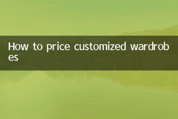 Comment tarifer des armoires personnalisées