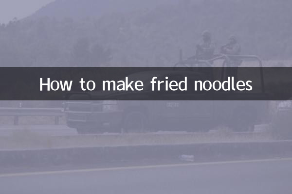 How to make fried noodles