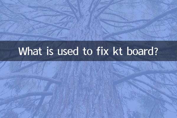 Was wird zum Befestigen von KT-Boards verwendet?