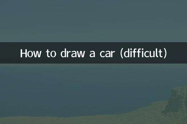 How to draw a car (difficult)