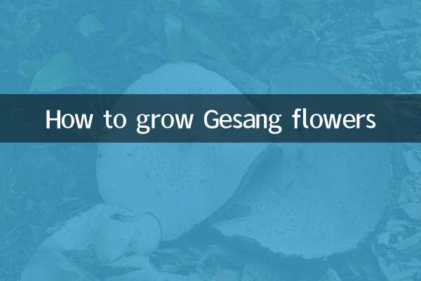 How to grow Gesang flowers