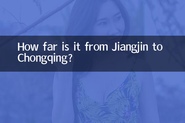 How far is it from Jiangjin to Chongqing?