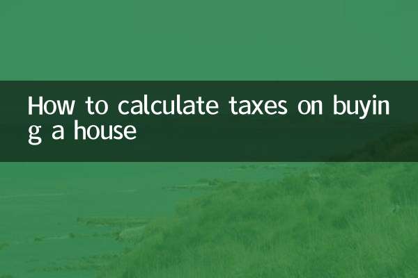 How to calculate taxes on buying a house