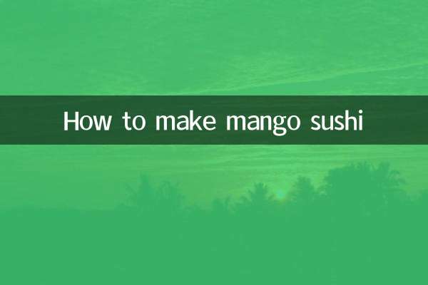 How to make mango sushi