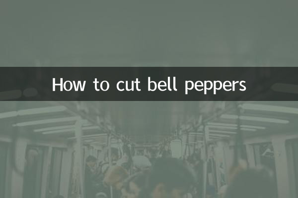 How to cut bell peppers