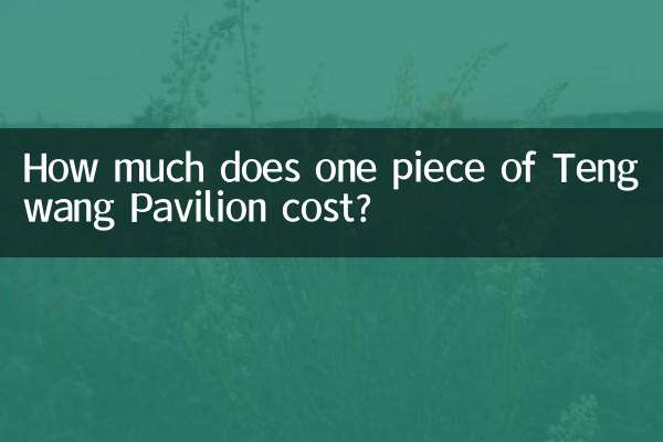 Combien coûte une pièce du pavillon Tengwang ?