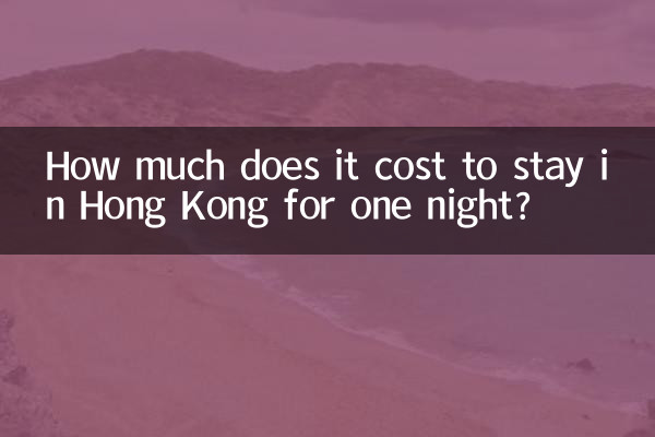香港住一晚多少錢
