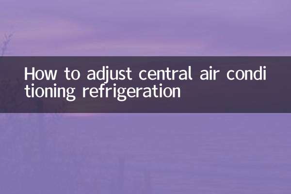 So stellen Sie die Kühlung der zentralen Klimaanlage ein