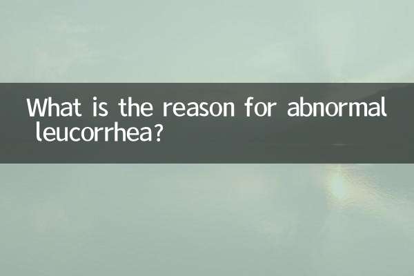 白帶異常是什麼我原因