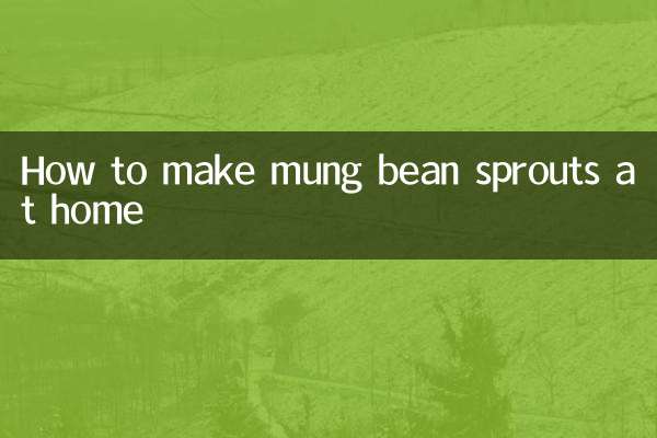 Come preparare i germogli di fagioli mung in casa