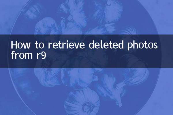 How to retrieve deleted photos from r9