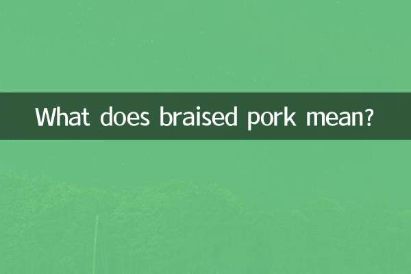 ब्रेज़्ड पोर्क का क्या मतलब है?