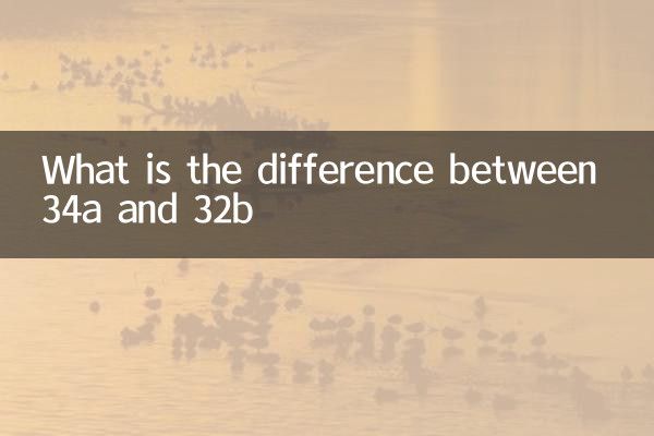 34A اور 32B کے درمیان کیا فرق ہے؟