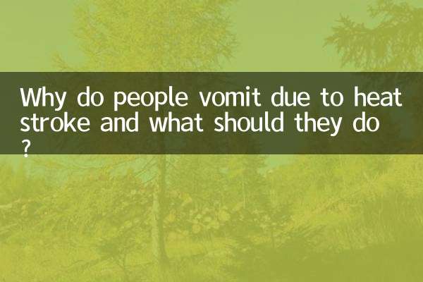 Perché le persone vomitano a causa di un colpo di calore e cosa dovrebbero fare?