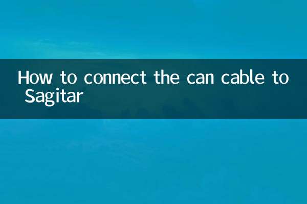 How to connect the can cable to Sagitar
