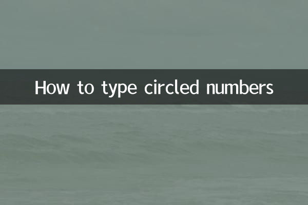 Cómo escribir números encerrados en un círculo