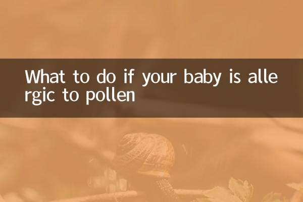 Que faire si votre bébé est allergique au pollen