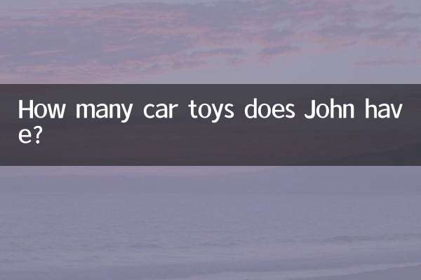 Quantos brinquedos de carro John tem?