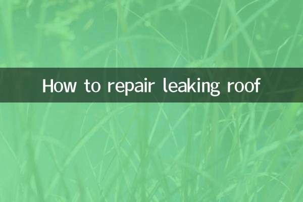 How to repair leaking roof