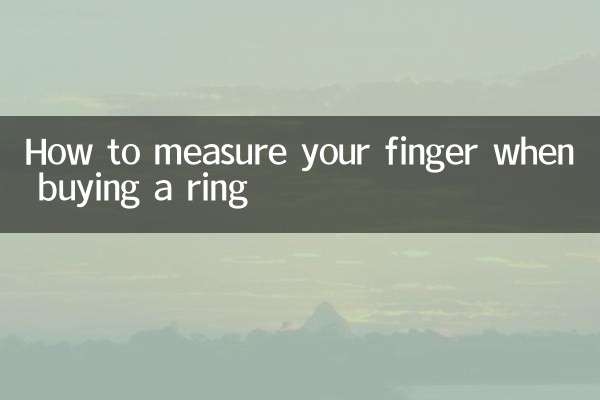 So messen Sie Ihren Finger beim Ringkauf