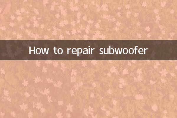 Cómo reparar un subwoofer