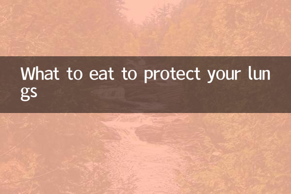 What to eat to protect your lungs