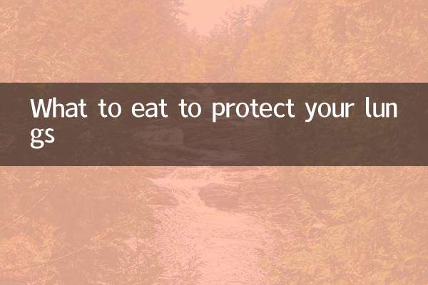 What to eat to protect your lungs