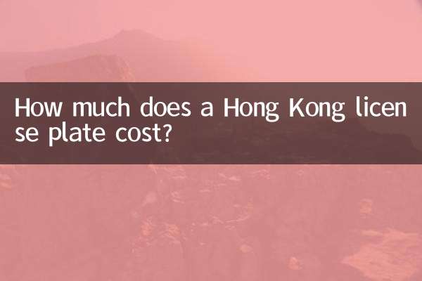 香港車牌多少錢