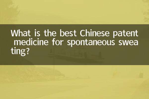 What is the best Chinese patent medicine for spontaneous sweating?