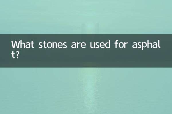 Welche Steine ​​werden für Asphalt verwendet?