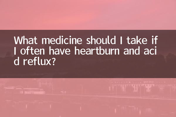 胸やけや胃酸逆流が頻繁にある場合は、どのような薬を服用すればよいですか?