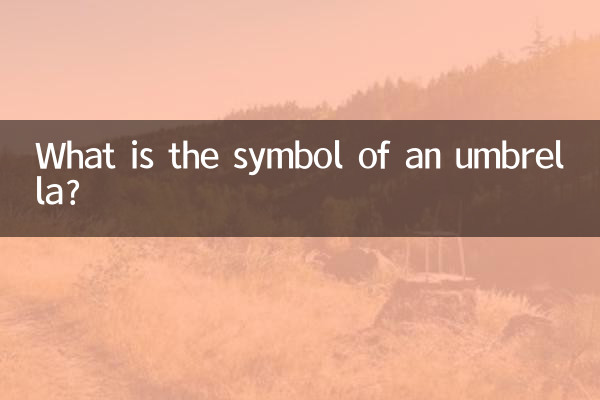 Quel est le symbole d'un parapluie ?