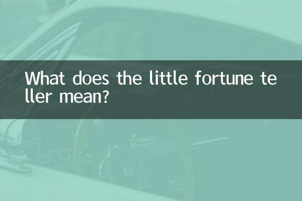 O que a pequena cartomante quer dizer?