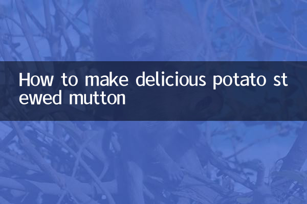 Comment faire un délicieux mouton mijoté aux pommes de terre