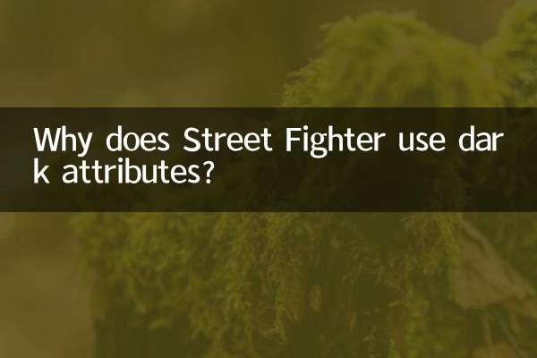 ストリートファイターはなぜ闇属性を使うのですか？