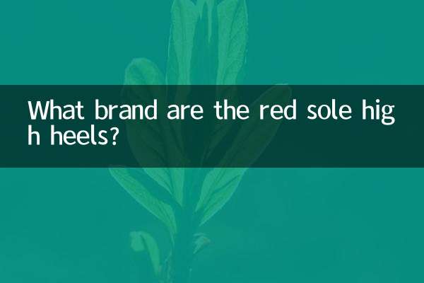 কি ব্র্যান্ডের লাল একমাত্র হাই হিল?