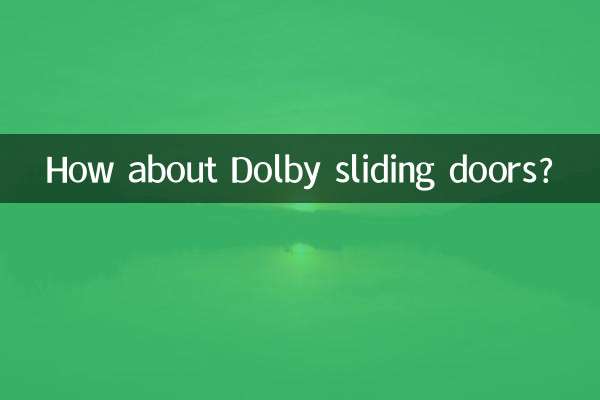 डॉल्बी स्लाइडिंग दरवाज़ों के बारे में क्या ख्याल है?