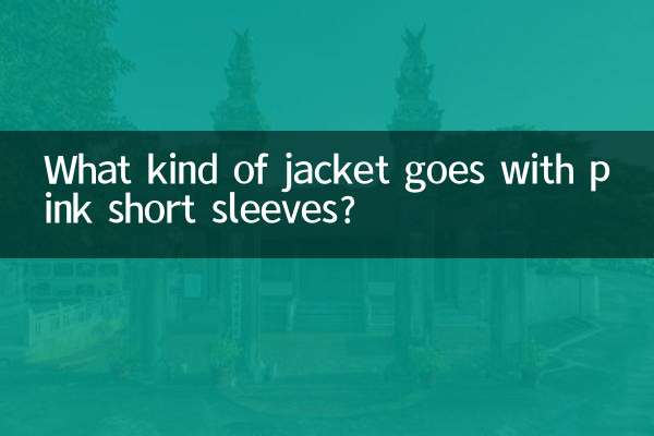 Quel genre de veste va avec des manches courtes roses ?