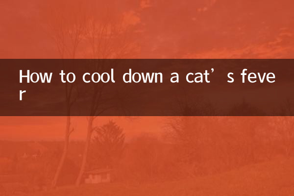 Comment calmer la fièvre d'un chat