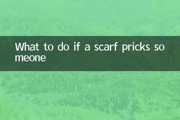 O que fazer se um lenço picar alguém