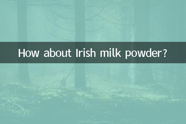 Que tal leite em pó irlandês?