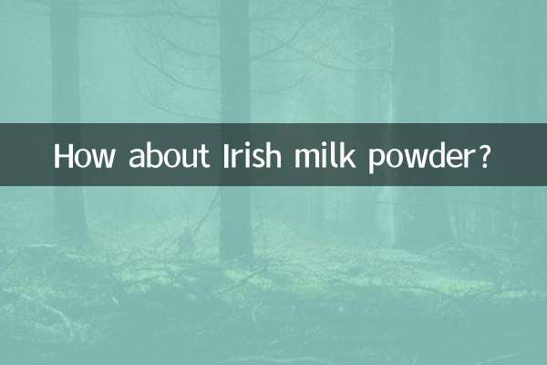 Que tal leite em pó irlandês?