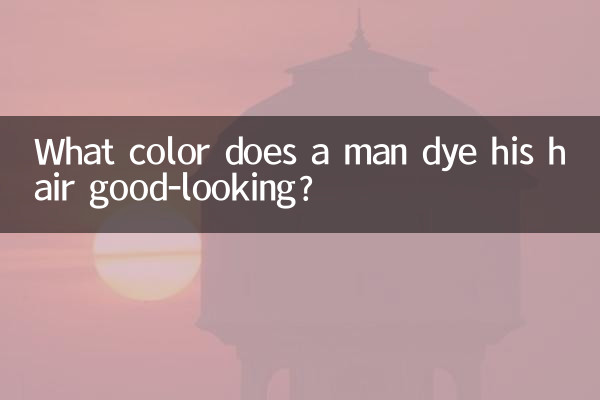 De que cor um homem pinta o cabelo para ficar bonito?